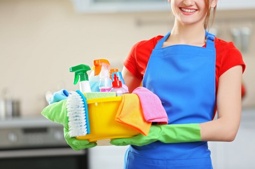 Deep cleaning service in a Merton home kitchen and dining area
