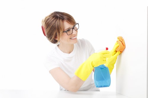 Professional home cleaning tasks in a Merton property
